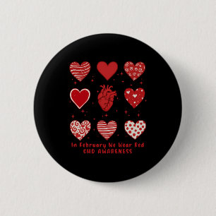 Im Februar tragen wir Rote-CD-Aufklärungs-Herz-Erk Button