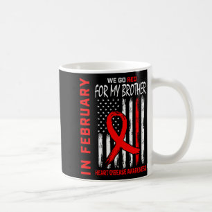 Im Februar tragen wir roter Bruder-Herzkrankheit-B Kaffeetasse