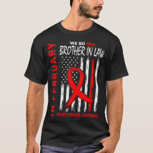 Im Februar tragen wir rotes Schwager-Herzkrankheit T-Shirt