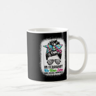 Im Februar tragen wir Zebra Messy Bun - Seltene Kr Kaffeetasse