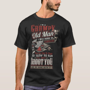 Im Februar war ich Geboren, als ich ein gruseliger T-Shirt