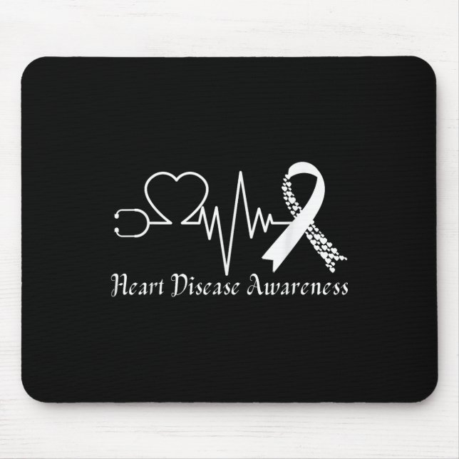 Im Februar wird das Bewusstsein für Herzkrankheite Mousepad (Vorne)