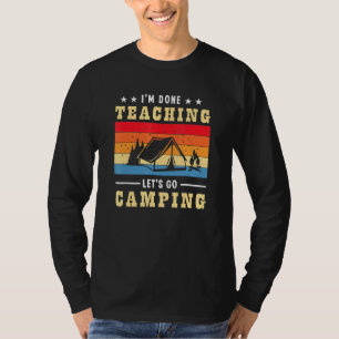 Im Fertigen Unterrichten Lasse Go Camping Retro Ca T-Shirt
