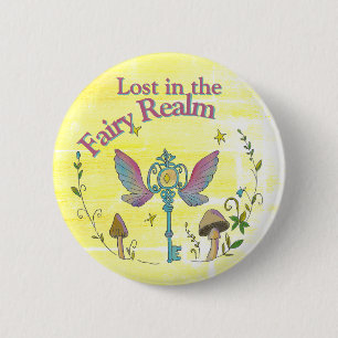 Im Fiary-Reich verloren, Märchenfreund, Pilz-Liebh Button