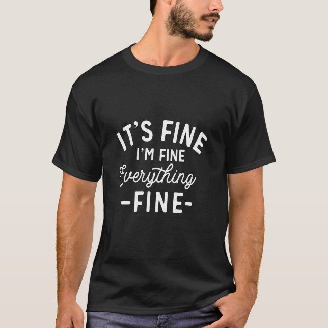 Im Fine Everything Introvert T-Shirt Svg Women Cri (Vorderseite)