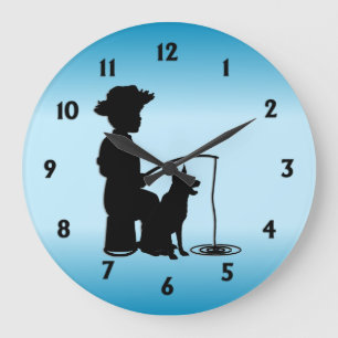 Im Fischereizentrum Große Wanduhr