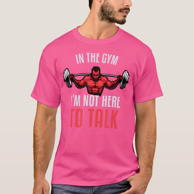 Im Fitnessraum nicht zu reden - Bodybuilding train T-Shirt (Vorderseite)