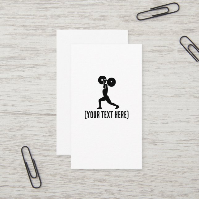 Im Fitnessraum | Personal Trainer Visitenkarte (Vorderseite/Rückseite Beispiel)