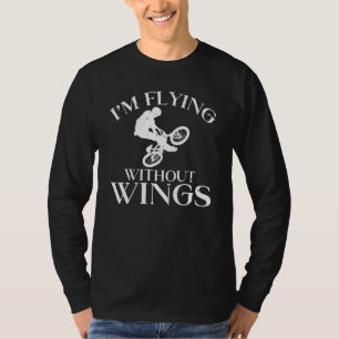 Im Fliegen ohne Flüge Bike Fahrrad Fahrrad T-Shirt