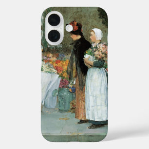 Im Florist von Childe Hassam, Vintage Kunst iPhone 16 Hülle