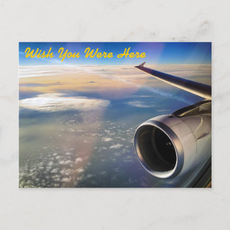 Im Flug - wünscht ihr seid hier - Postkarte