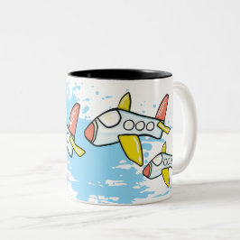 Im Flug Zweifarbige Tasse