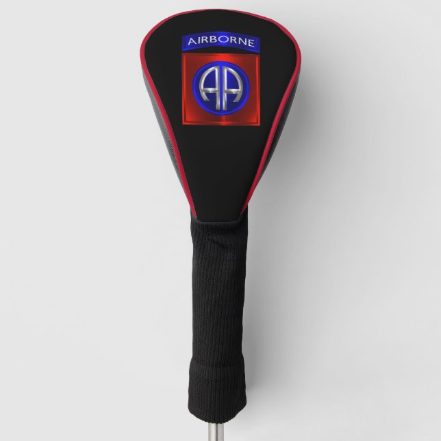 im Flugzeug 82. Division Metal Look Golf Headcover (Vorderseite)