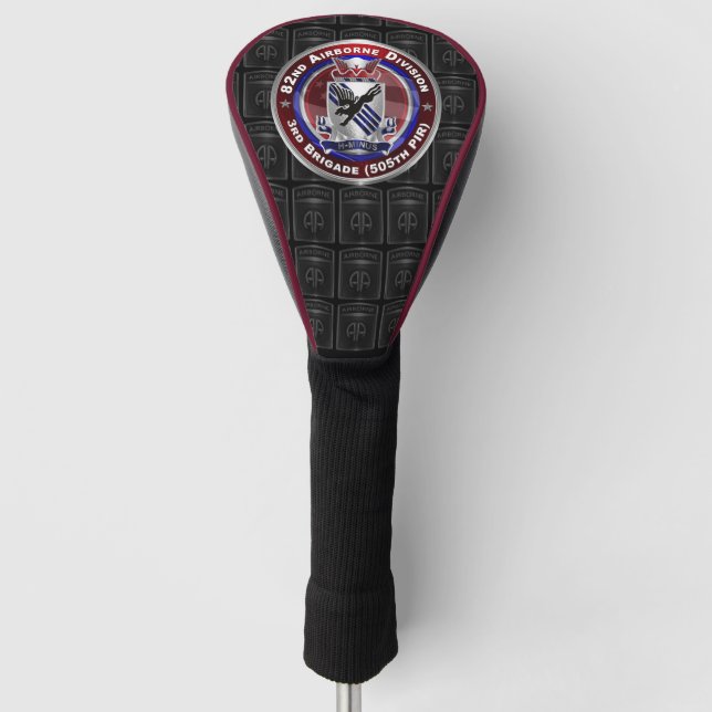 Im Flugzeug Abteilung 3. Brigade 505. PIR Golf Headcover (Vorderseite)
