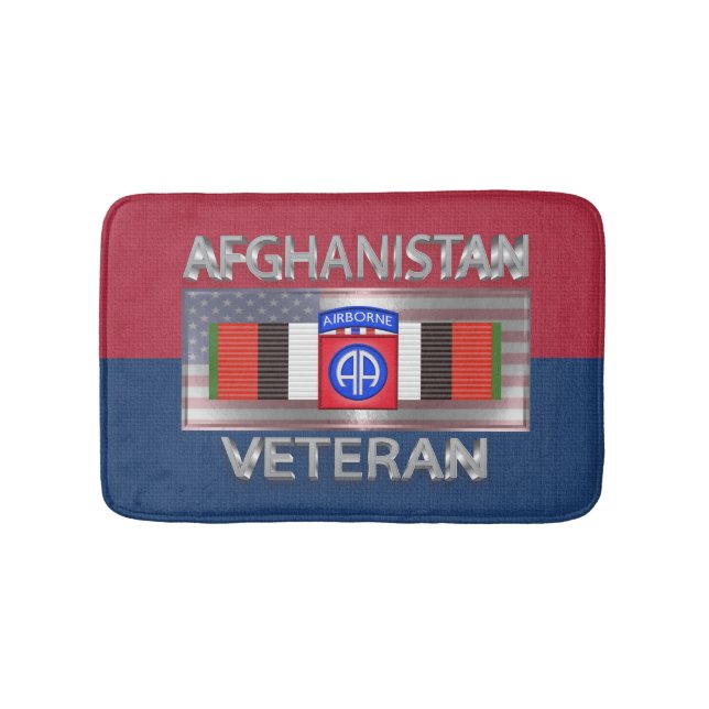 im Flugzeug Abteilung Afghanistan Veteran Badematte (Vorderseite)