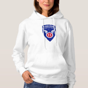 im Flugzeug Abteilung "Arktische Engel" Grunge Hoodie