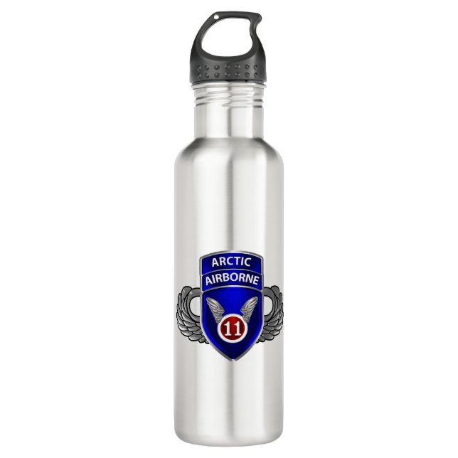 im Flugzeug Abteilung Edelstahlflasche (Vorderseite)