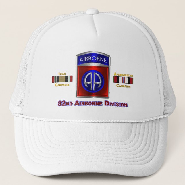 im Flugzeug Abteilung Irak & Afghanistan Veteran Truckerkappe (Vorderseite)
