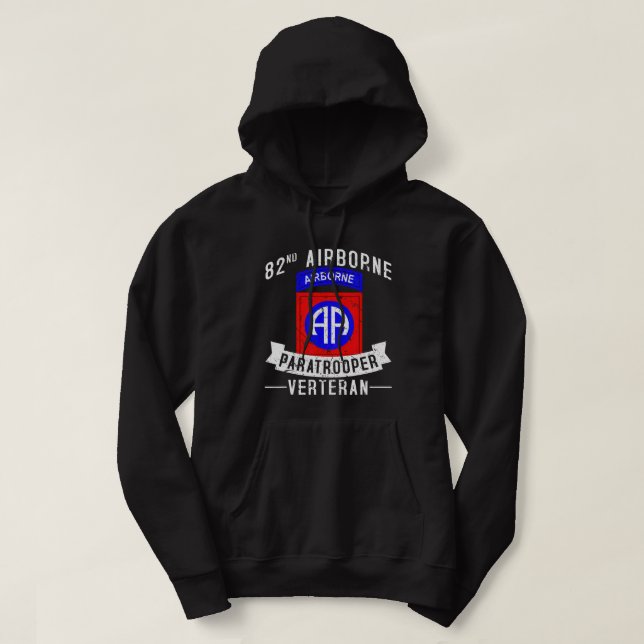 im Flugzeug Abteilung Paratrooper Army Veteran Hoodie (Design vorne)