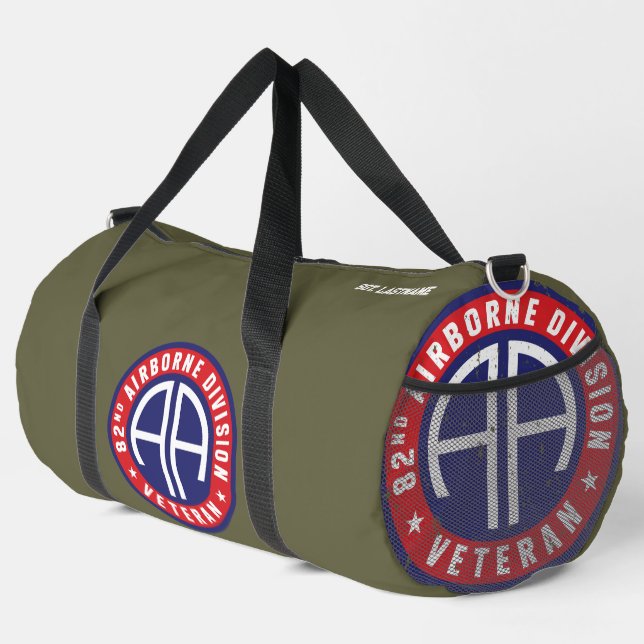 im Flugzeug Abteilung "Veteran" Ermüdungsgrün Duffle Bag (Rechte Ecke)
