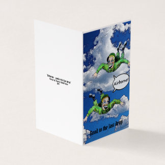 Im Flugzeug, Armeesprung-Fallschirmjäger, Cartoon 