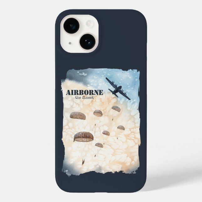Im Flugzeug die feinsten Fallschirmjäger springen  Case-Mate iPhone 14 Hülle (Rückseite)
