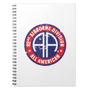 im Flugzeug Division "All American" Grunge Notizblock