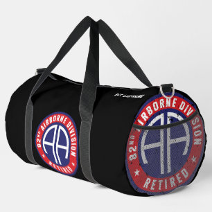 im Flugzeug Division "Remüde" Custom Black Duffle Bag