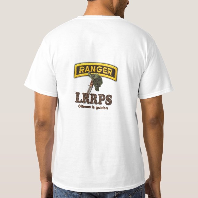 Im Flugzeug Förster-Veteranen-Tierärzte LRRP T-Shirt (Rückseite)