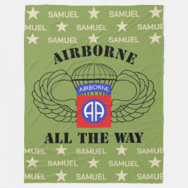 Im Flugzeug Individuelle Name Fleece