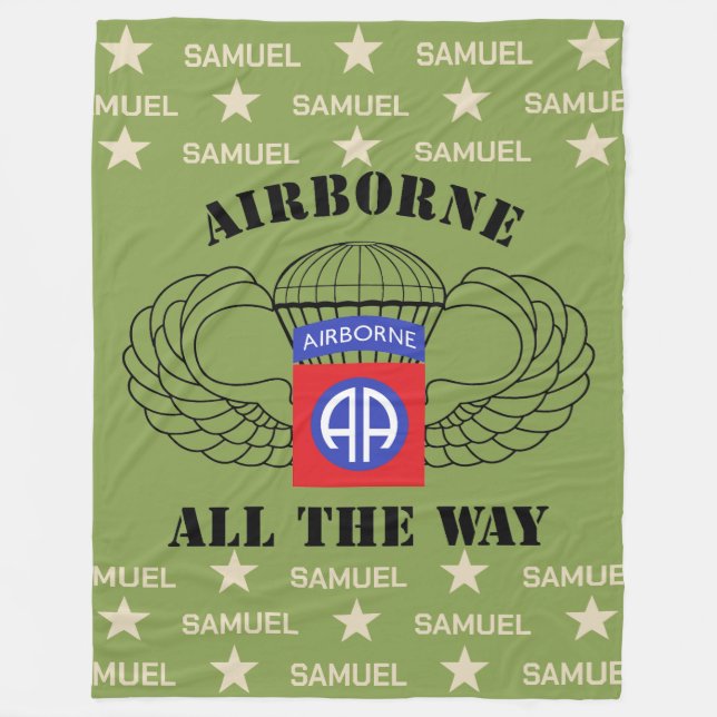 Im Flugzeug Individuelle Name Fleece (Vorderseite)