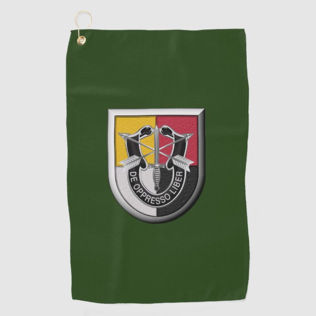 Im Flugzeug Insignien der Sondereinsatzgruppe Golfhandtuch (Vorderseite)