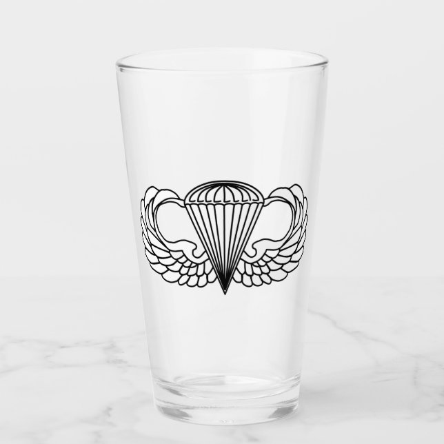 Im Flugzeug Jump Wings Glas (Vorderseite)