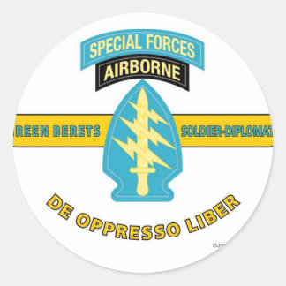 IM FLUGZEUG KRÄFTE "DE OPPRESSO LIBER" RUNDER AUFKLEBER