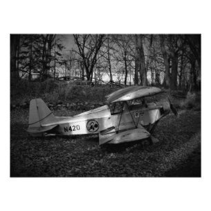 "Im Flugzeug Narben" Fotodruck