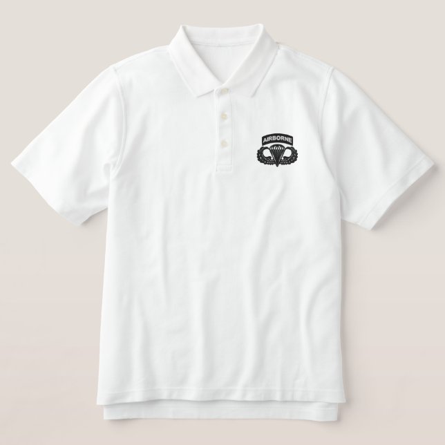 im Flugzeug Polo-Shirt (Design Vorderseite)