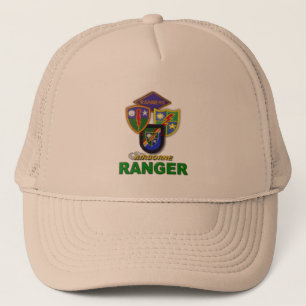 im Flugzeug Ranger-Veteranen der Armee gebrannten  Truckerkappe
