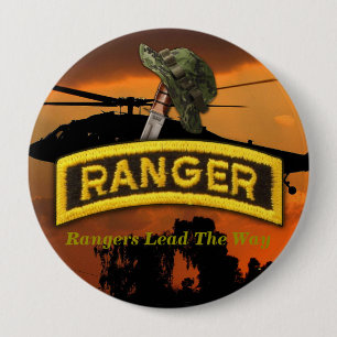 Im Flugzeug Rangers Veterans Vets LRRP Button