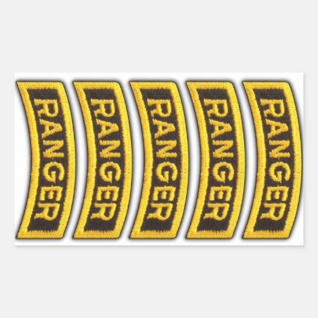 Im Flugzeug Rangers Veterans Vets LRRP Rechteckiger Aufkleber (Vorderseite)