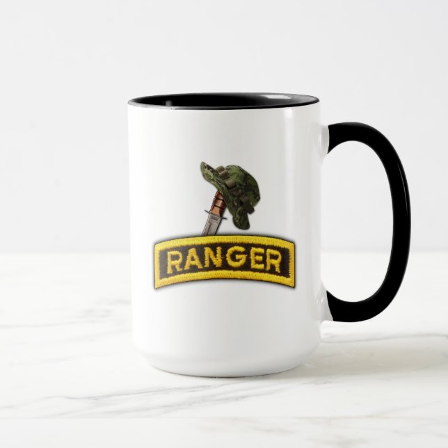 Im Flugzeug Rangers Veterans Vets LRRP Tasse (Rechts)