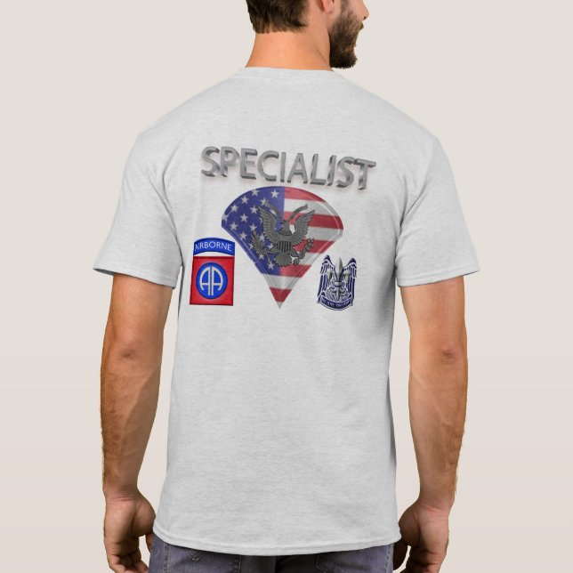 im Flugzeug Spezialist T-Shirt (Rückseite)