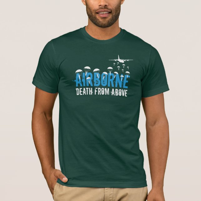 Im Flugzeug Todesfall von oben T-Shirt (Vorderseite)