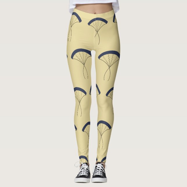 Im Flugzeug Traumflug: Windflüster Leggings (Vorderseite)