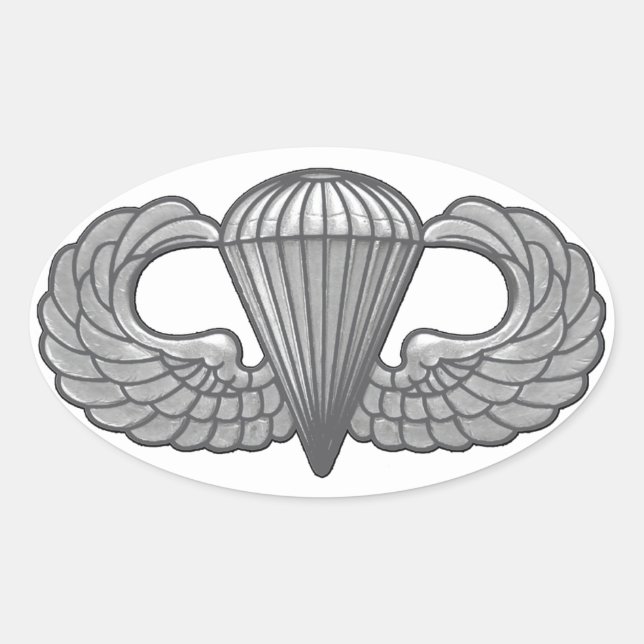 Im Flugzeug Wappen Ovaler Aufkleber (Vorderseite)