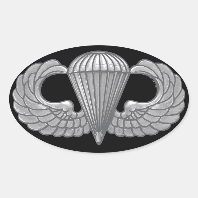 Im Flugzeug Wappen Ovaler Aufkleber (Vorderseite)