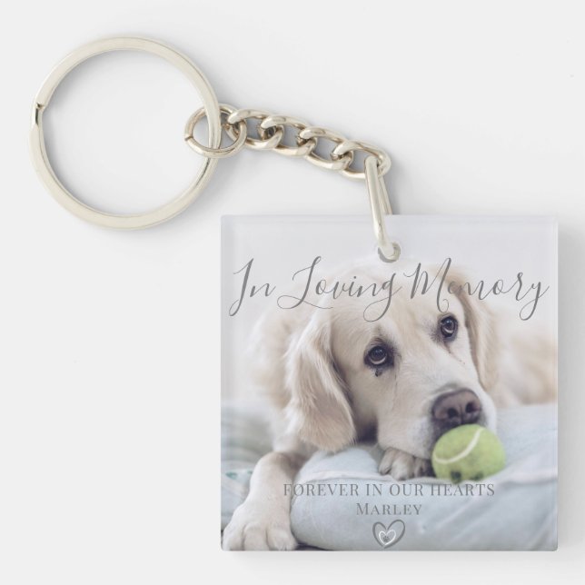 Im Foto für das Love Memory Pet Schlüsselanhänger (Vorderseite)