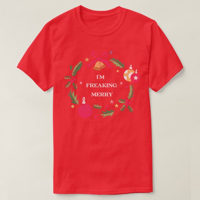 Im freak Familie Weihnachts-Hemd Funny B T-Shirt (Design vorne)