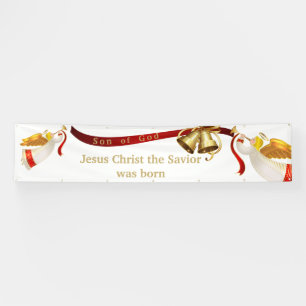Im Freien Weihnachtsbanner des Gottes Banner