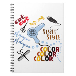 Im Friseursalon Notizblock