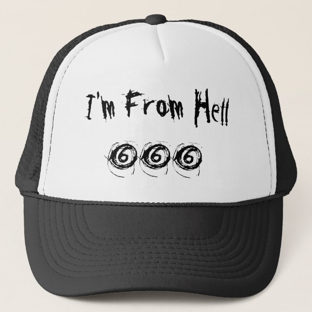 I'm From Hell 666 Truckerkappe (Vorderseite)